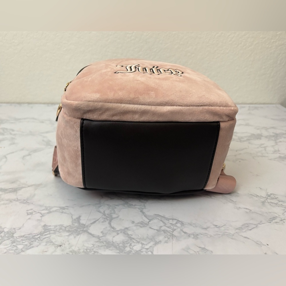 NWT Juicy Couture Cafe Dusty Blush Queen Of Everything Backpack Change Purse - Picture 5 of 10